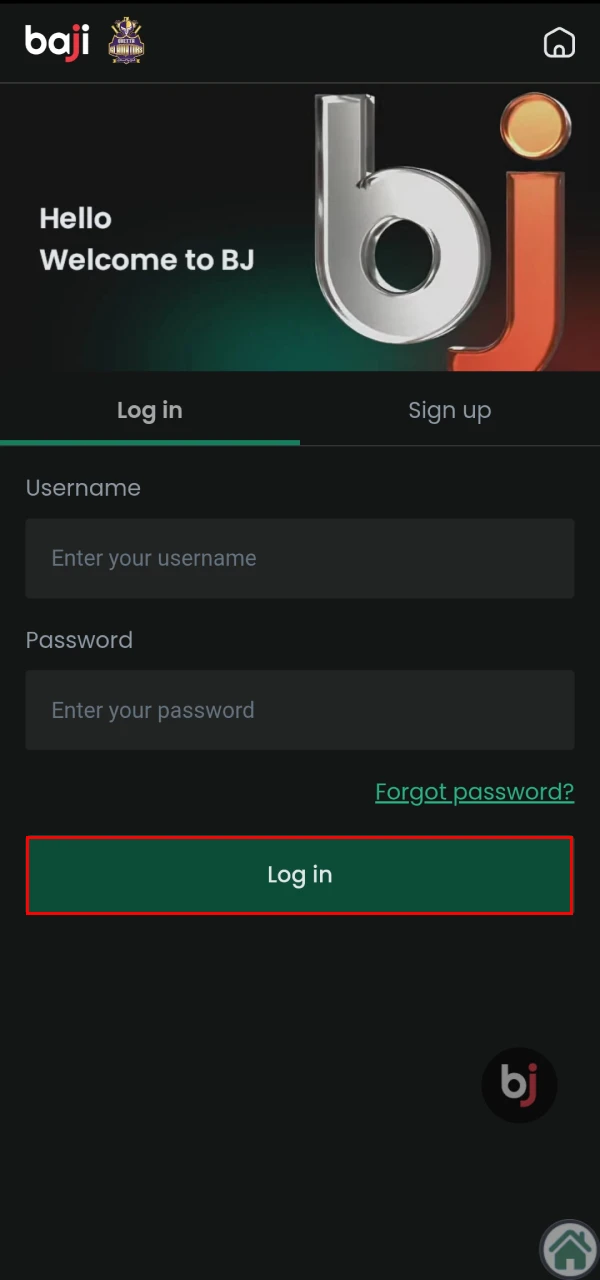 Access to your personal account can be achieved through the login button on Baji for cricket betting.