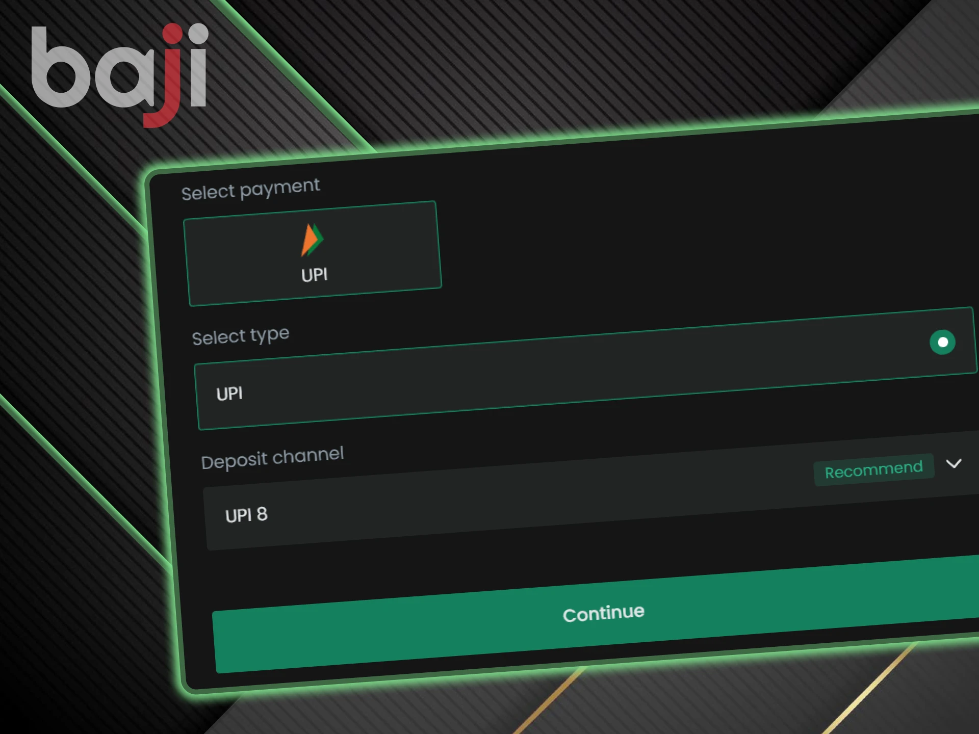 Withdrawal of funds depends on the operator selected on the Baji website.