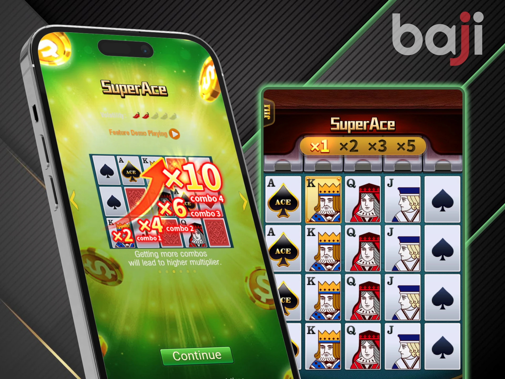 Super Ace games that can be played in the Baji app.