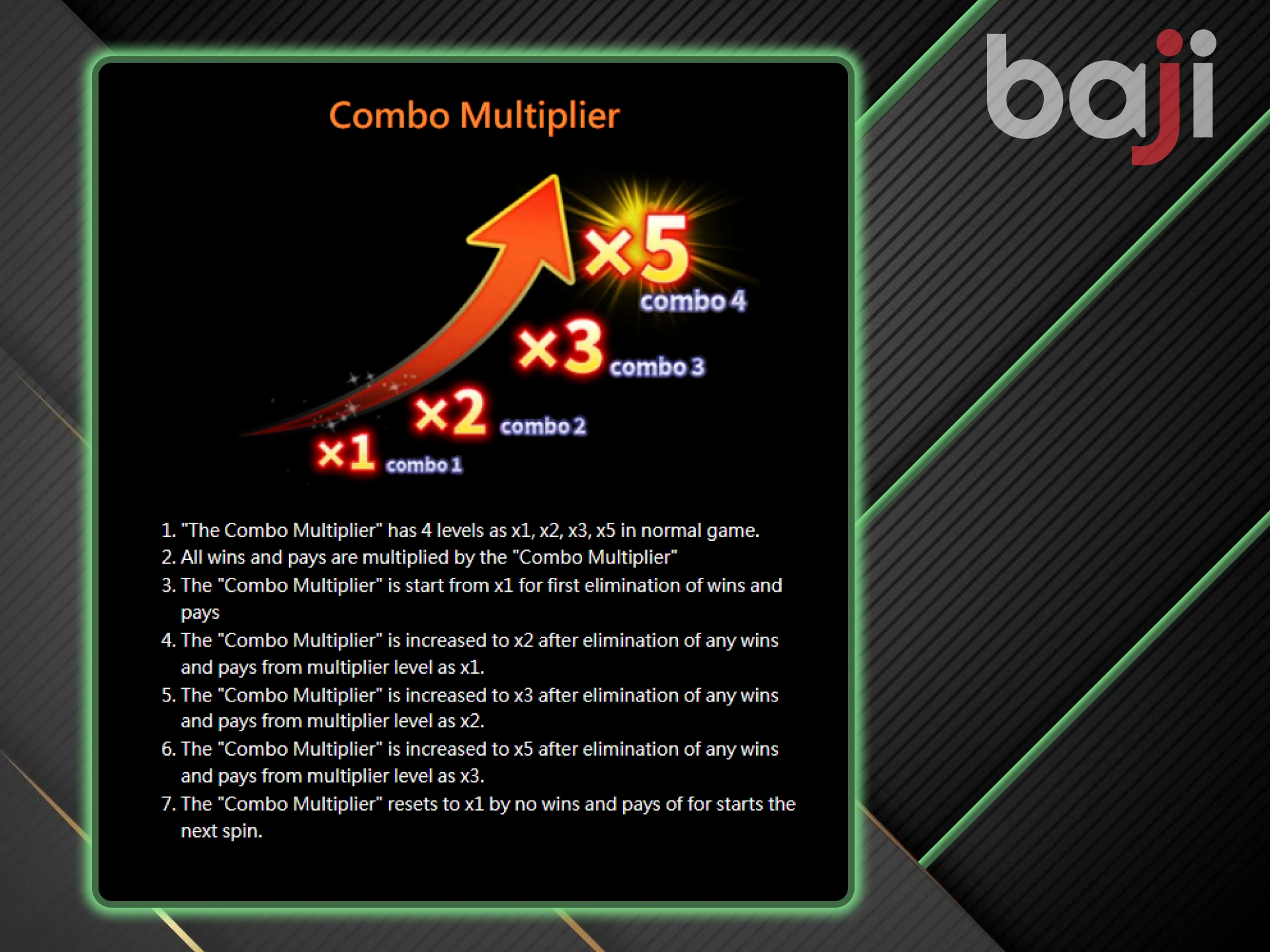 Collect multi-combos to win in the Super Ace game from Baji.