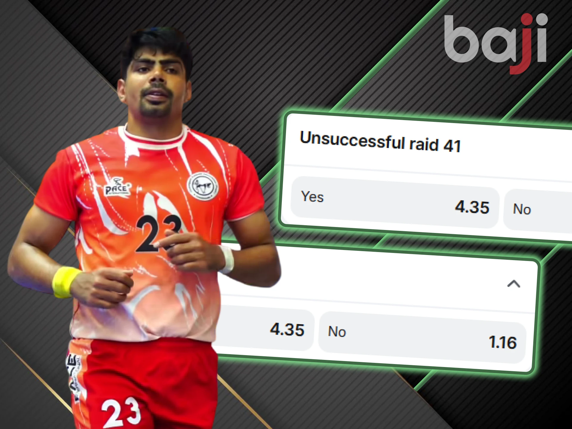 Knowing the best raider or defender, you can win by placing a bet on kabaddi on the Baji website.