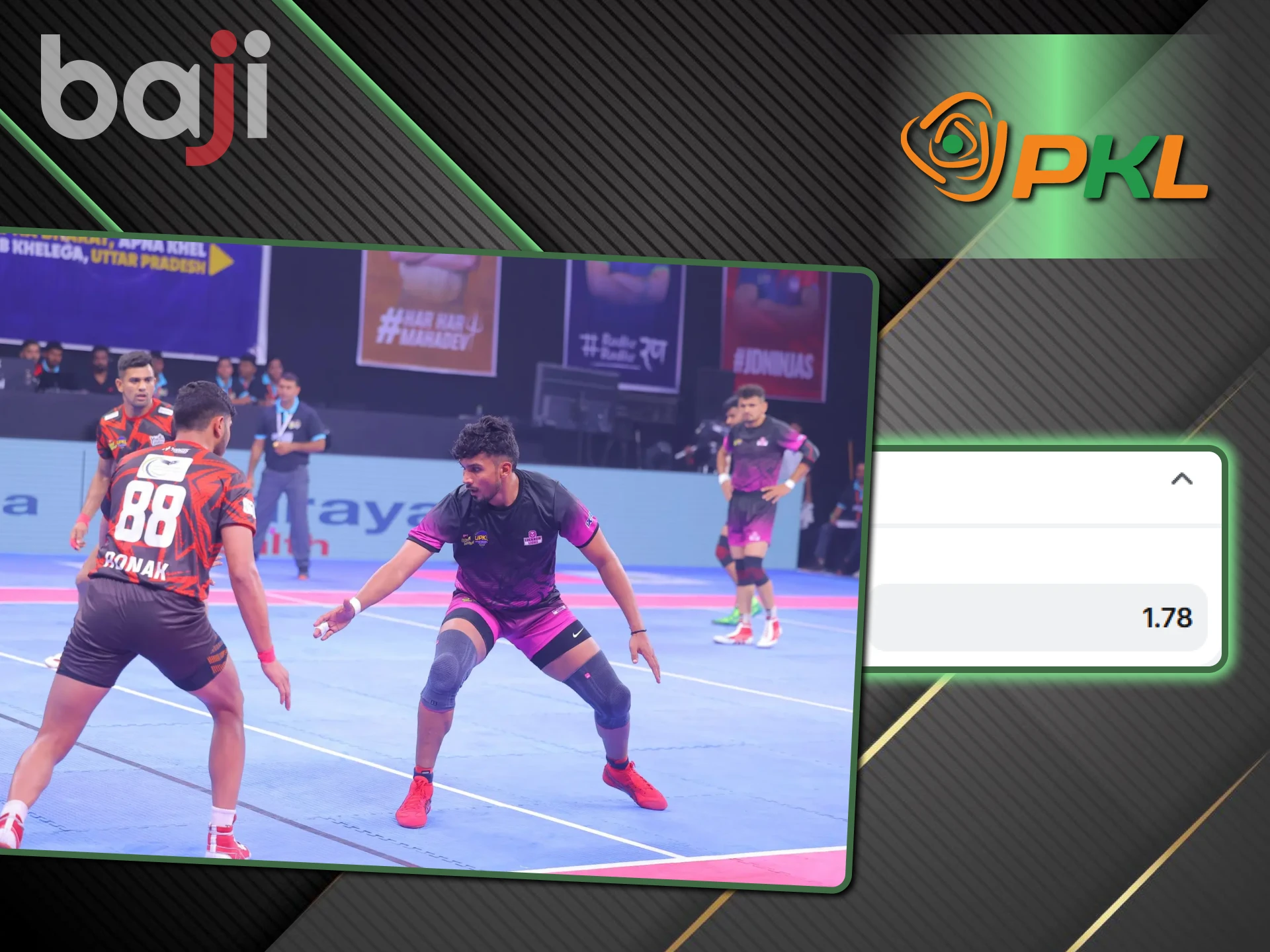 High 5 is one of the types of bets on PKL from Baji.